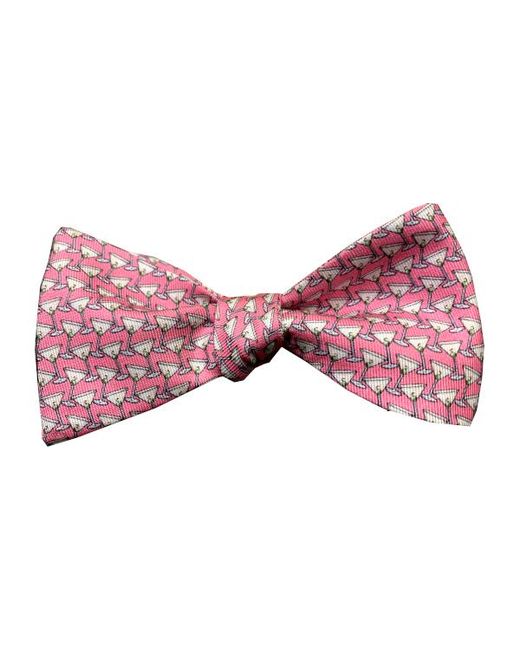 Lazyjack Press Pink Shaken Not Stirred Bow Tie for men