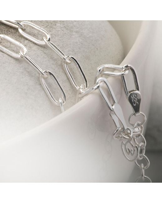 The Jewellery Store London Metallic Paper Clip Chain Necklace