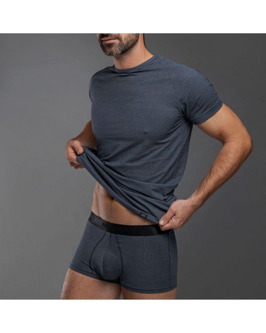 Zd - Zero Defects Blue Akiles Trunk – Breathable & Soft Soy Fiber for men