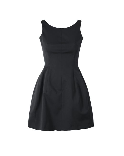 VIKIGLOW Black Jeanne A Line Sleeveless Dress