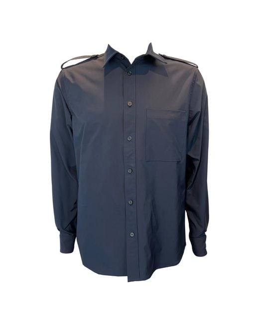 SNIDER Blue Cambridge Shirt for men
