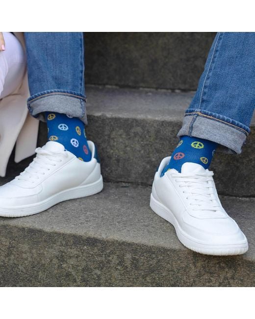 Peper Harow - Made in England Blue Peace Light & Peace Socks Bundle for men