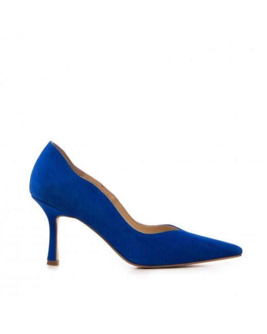 The 5Th Element Blue Amalia Suede Pumps