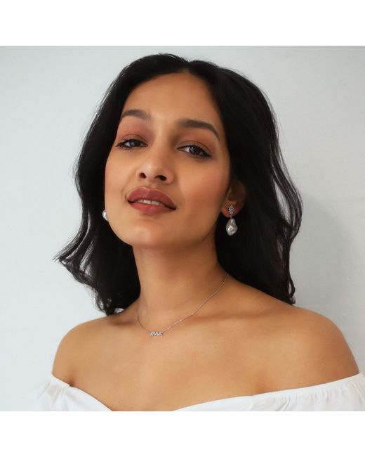 Luna Charles Metallic Leia Mrs Necklace