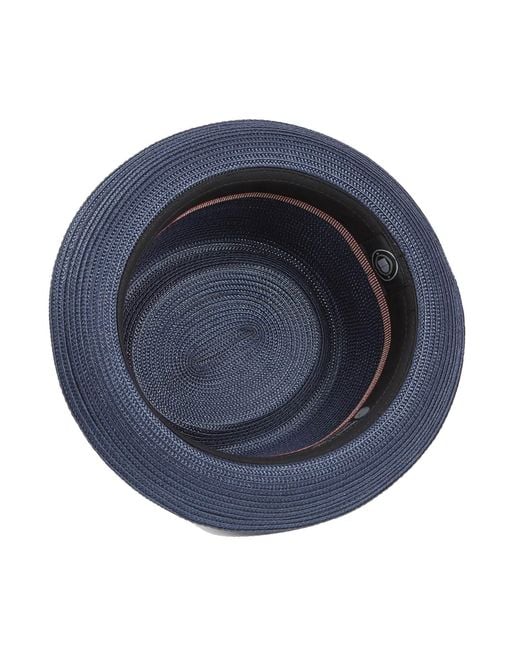 Dasmarca Hats Blue Dasmarce Bobby Retro Short Brim Summer Porkpie – for men