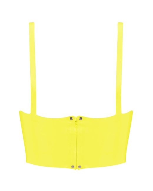 Elissa Poppy Yellow Latex Full Cup Bra