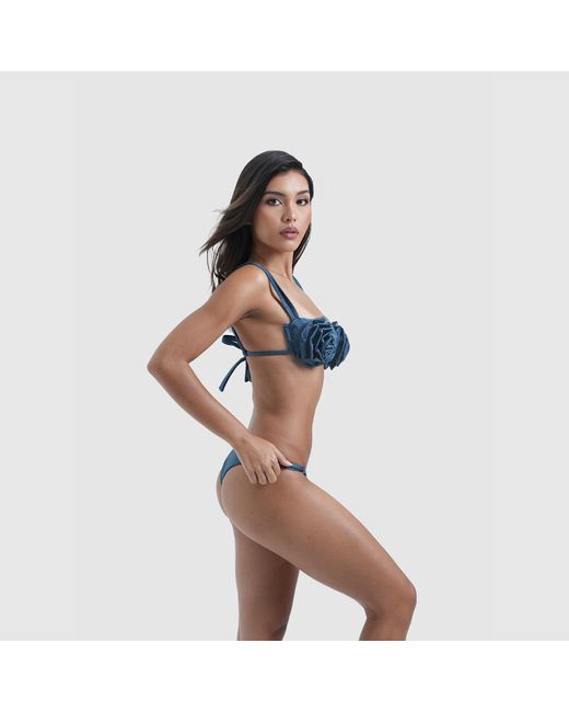Thaynne Swimwear Llc Blue Lirio Bottom