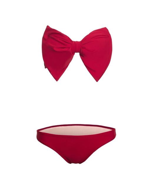 Paola Amador Pink Bow Bikini Top