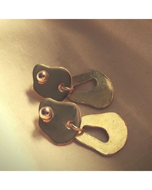 Bio-Trimmings Metallic Tesla Earrings