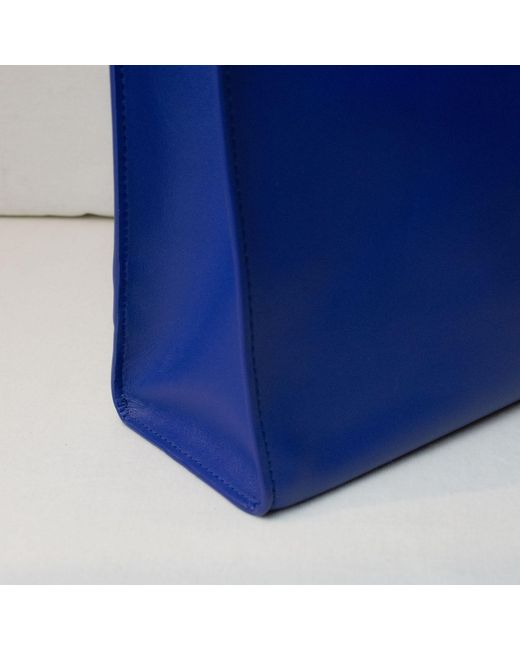 godi. Blue Handmade Adjustable Tote Bag