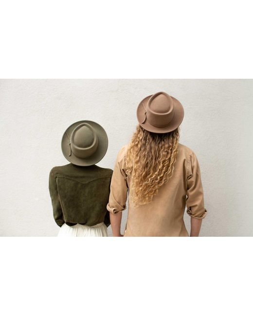 Jamie Slye Hats + Accessories Green Noble Wool Fedora Hat