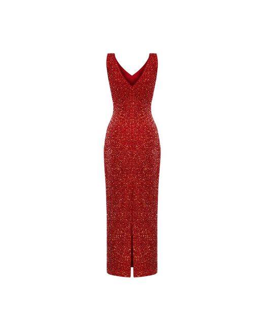 Elsava Red Riva Sequin Dress