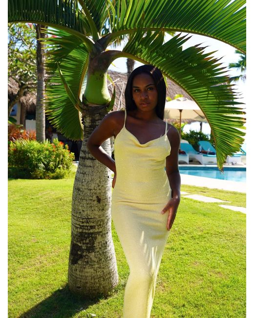 Shooni Yellow Ayla Dress