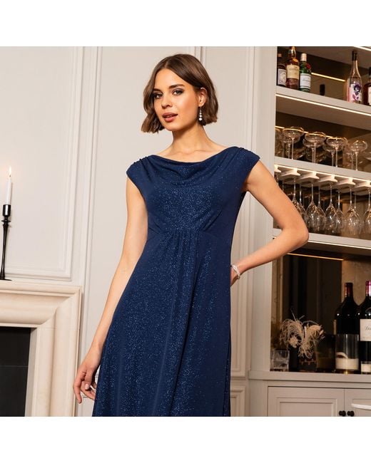 Alie Street London Blue Darcie Cowl Neck