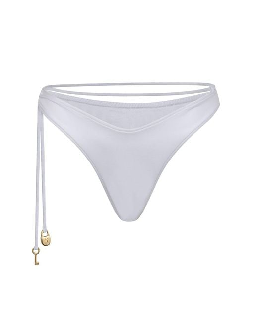Bianca Resortwear White Lulu Swim Bottom