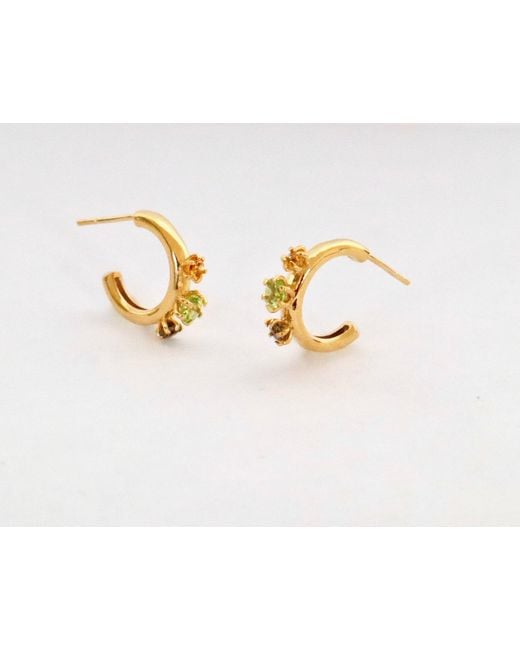 Gem Island Metallic Aura Earrings