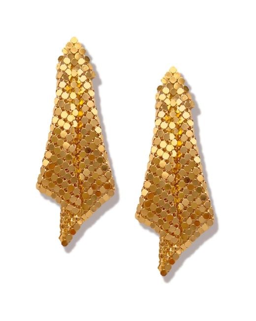 Jaredjamin Metallic Fazzoletto Chainmail Post Earrings