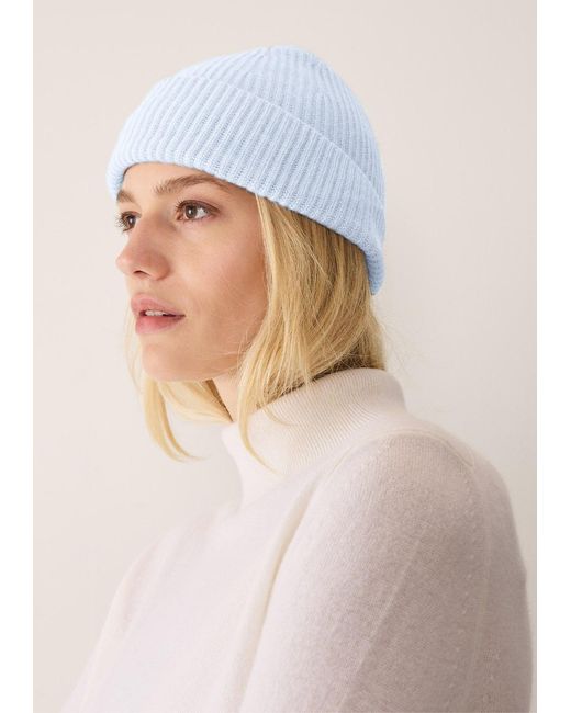 Loop Cashmere Blue Cashmere Beanie