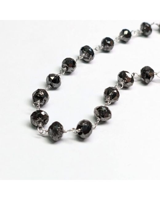 Rahul's Jewels Metallic 7 Genuine Diamond Rosary Bracelet