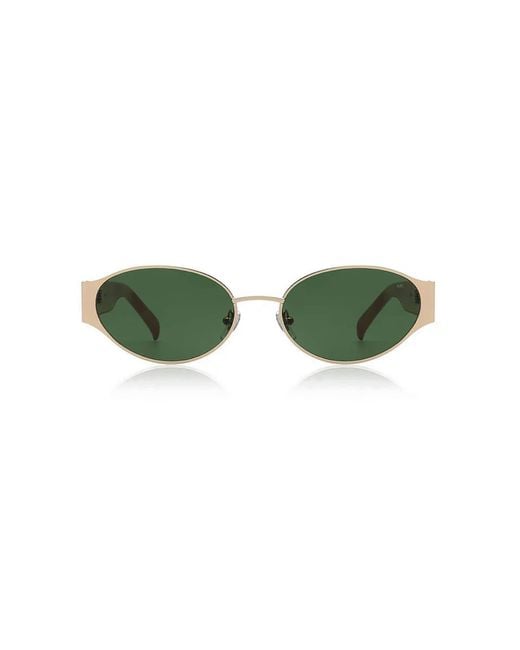 A.Kjærbede Green Bella Sunglasses Burnt Amber
