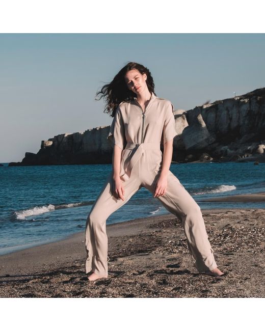 Mirimalist Natural Sand Jumpsuit Ecru