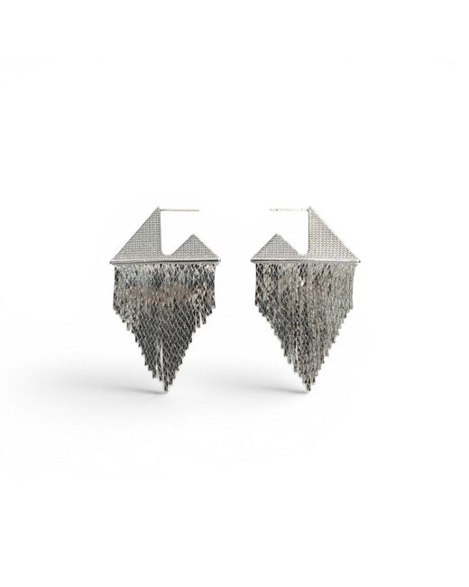 Miss Cecilia Gray Vega Fringe Earrings
