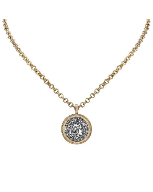Retro Chic Metallic Ancient Coin Necklace