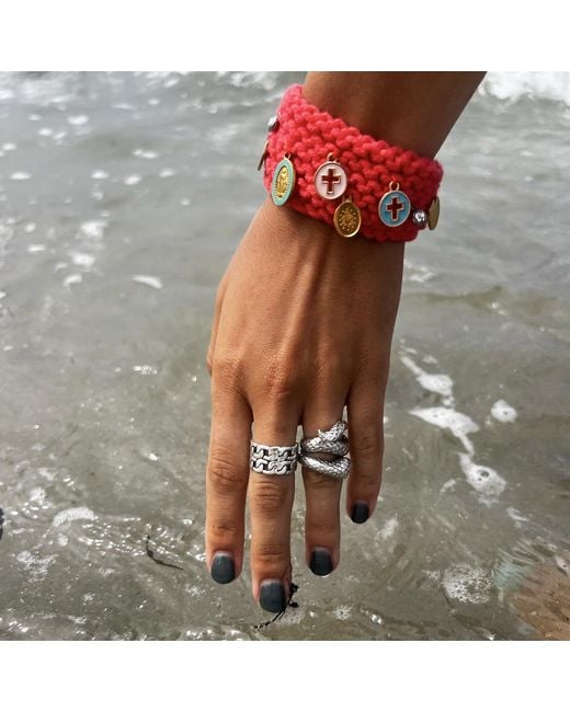 Hilo De Mar Red Vieira Narrow Bracelet