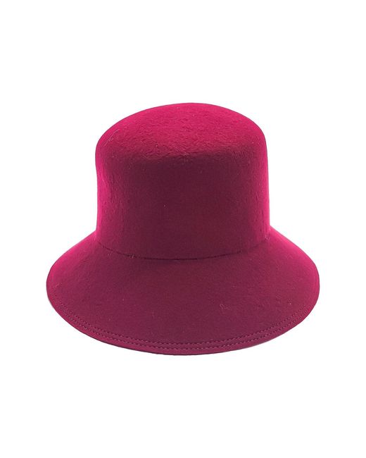 DORIA 1905 Red Bordeaux Wool Felt Rolling Cloche