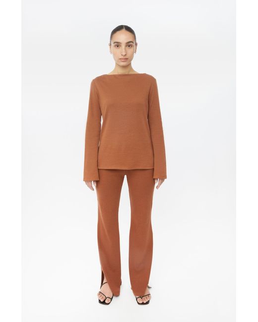 Dāl the Label Natural Neutrals Wool Blend Knit Sweater Oat