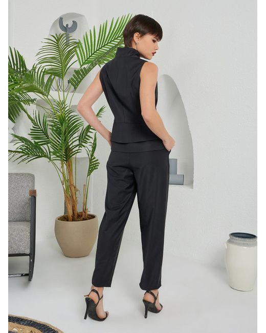 Lumina Eligma Black Construct Suit Pants Ensemble