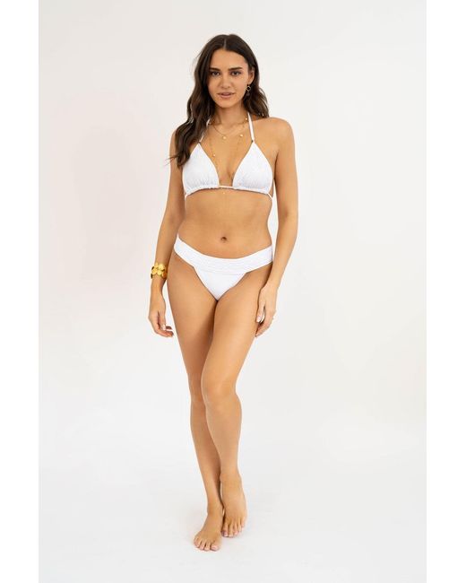 Leyla Maya Ltd White Sevi Bikini Bottoms