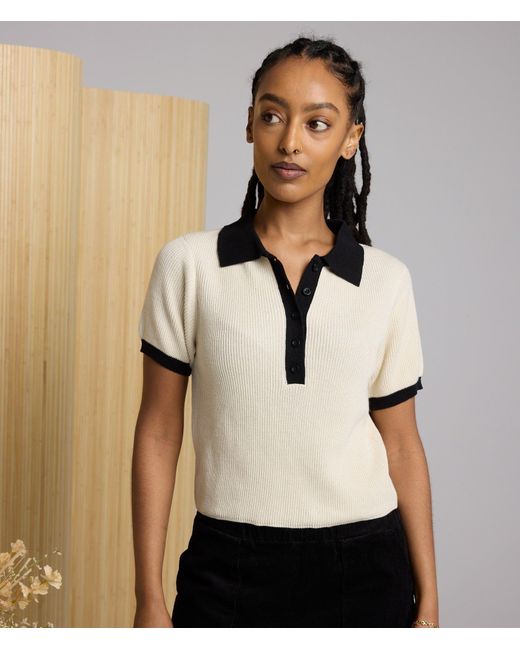 Known Supply Black Collared Sweater Polo