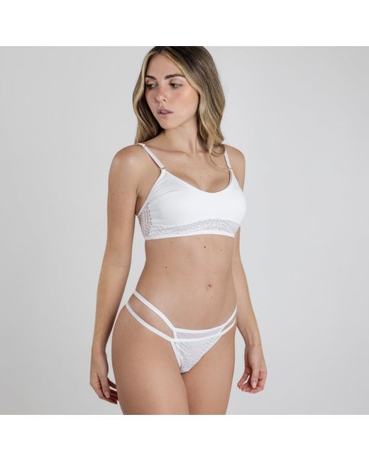 Zelf Intimates Black Adjustable Thongs Set – Sustainable & Mesh