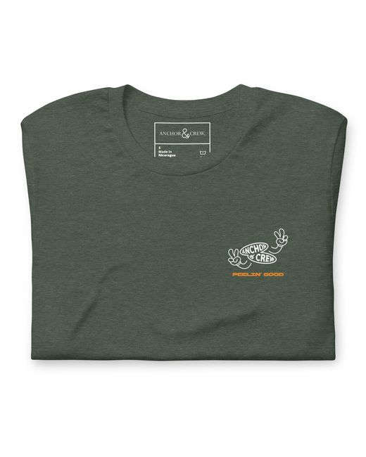 Anchor and Crew Green Forest Lemon Fresh Dial-A-Local Organic Cotton T-Shirt