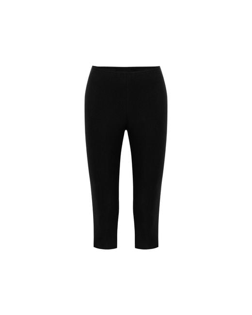 Khéla the Label Black Knee Deep Capri Pants