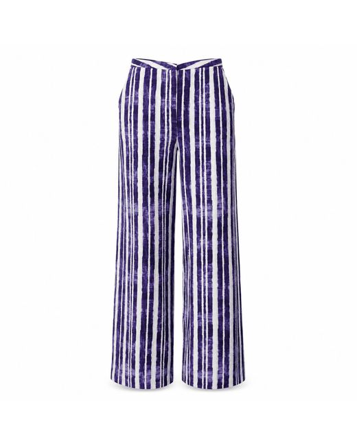 Exquise Blue Aceline Wide Leg Pants