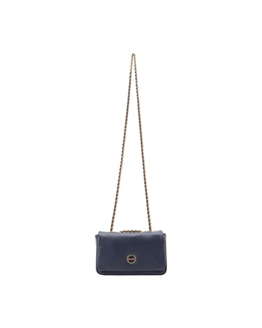 Paul Costelloe Blue Moxie Leather Crossbody Bag