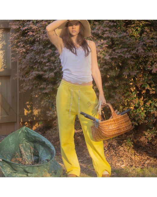 While We're Awake Yellow Pearl Sweatpants