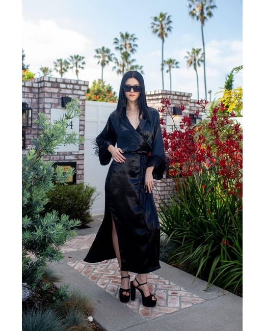 Jennafer Grace Black Marlene Wrap Dress