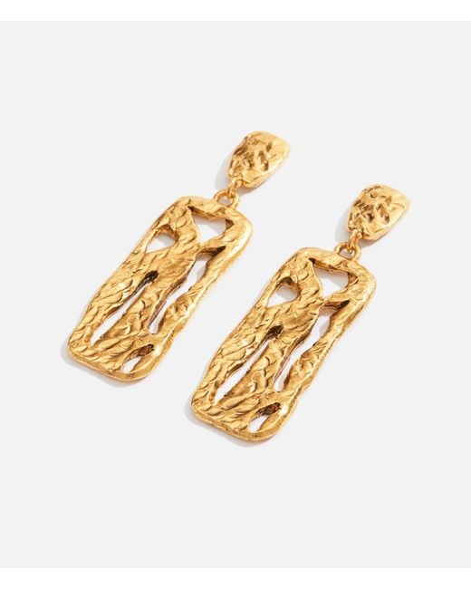 Lovard Metallic Flat Cut Out Earrings