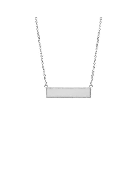 Janus Edinburgh Metallic Facade Of Balance Reversible Simple Bar Necklace