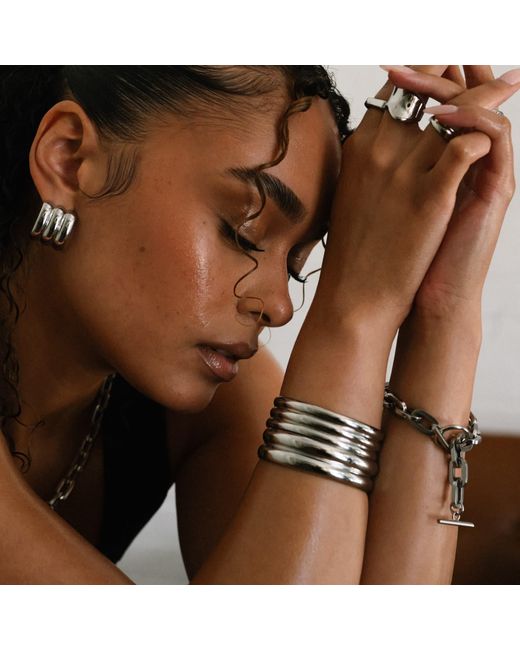 Mickey's Girl Metallic Double Cuff Waterproof Bracelet