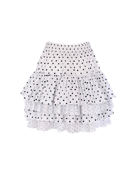 Helene Galwas White Gwyneth Skirt