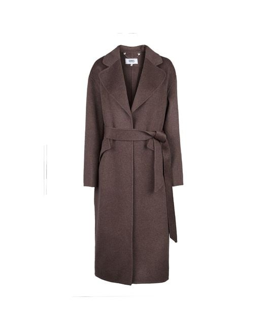 Guards London Natural Kelly Belted Wool Cashmere Long Coat