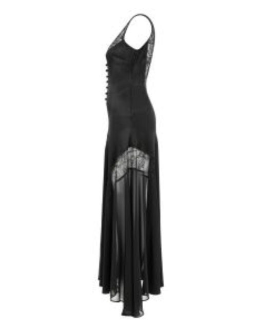 Nocturne Black Tulle Backless Dress