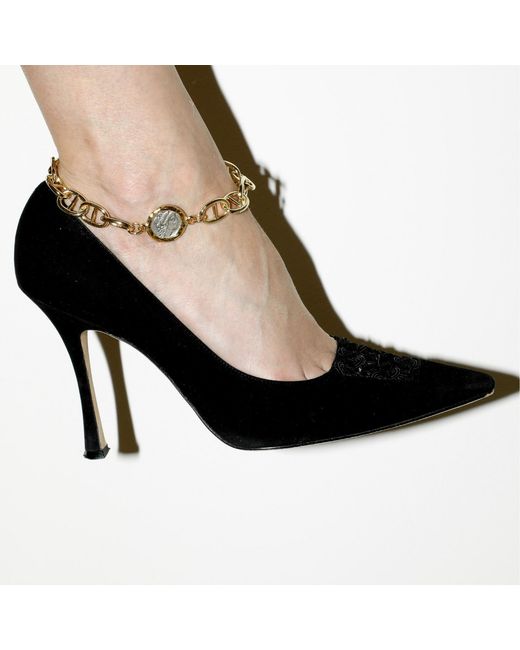 Alexie of Athens Metallic Reversible Ancient Coin Anklet
