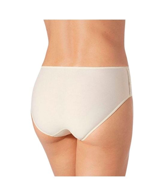 Zd - Zero Defects White Neutrals Diana Mid-Rise Lace Brief – Softness With Soy Fiber