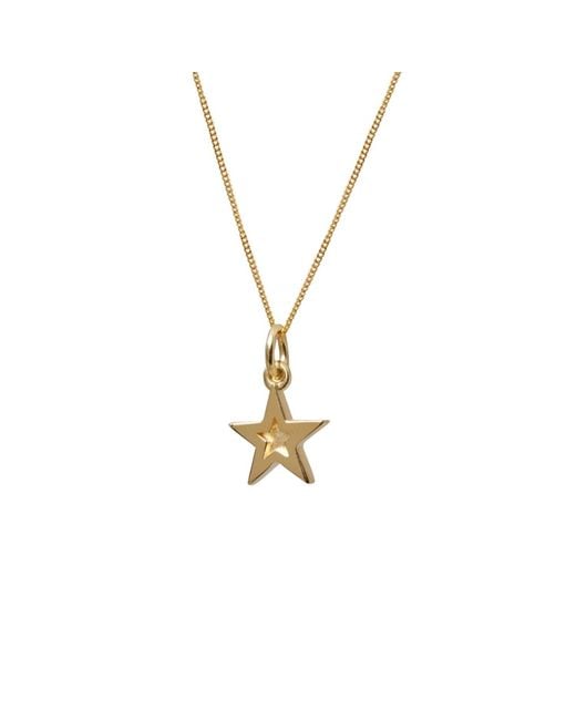 Edge Only Metallic Mini Megastar Pendant 18Ct Vermeil