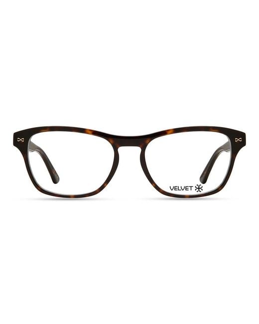 Velvet Eyewear Black Square Optical Style